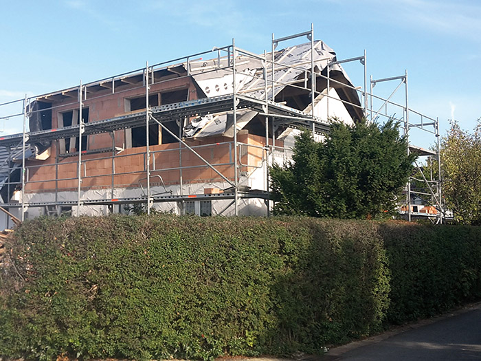 10.03.2020 Sanierung Reihenendhaus Reihenhaus Wolfsburg Umbau Erweiterung Links Garten
