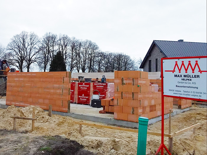 25022020 Einfamilienhaus Garage Rohbau Erdgeschoss Sandstein 02