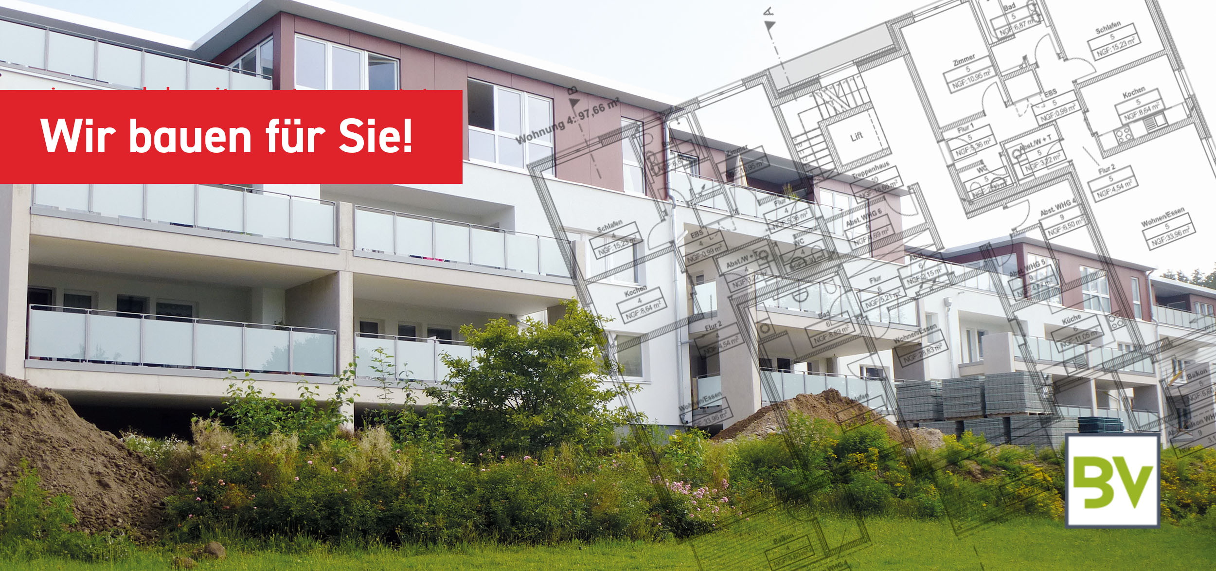 Wir errichten für Sie drei Mehrfamilienhäuser in Velpke mit jeweils acht Eigentumswohnungen.